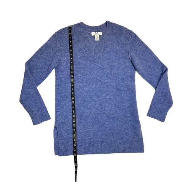 Magaschoni Women's Blue Wool Alpaca Blend V-Neck Sweater Size XS - Picture 9 of 10